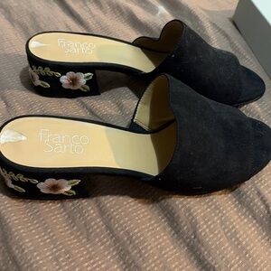 Franco Sarto Black Slides